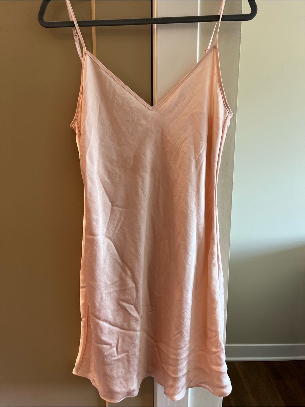 Wilfred Blush Satin Slip Dress